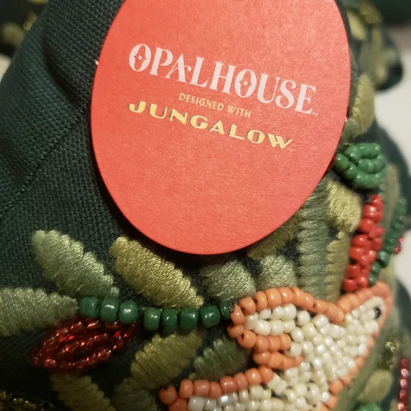 Opalhouse Festive Tree Pillows with Red and Green Embroidery - Picture 5 of 5